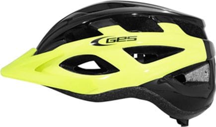 CASQUE VELO ADULTE GES CITY VARIK JAUNE-NOIR TAILLE 54-58 AVEC VISIERE ET SYSTEM FIT LOCK (VENDU EN BOITE)