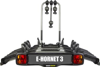 Buzz Rack E-Hornet 3 Towbar Bike Rack 7 Pins - 3 Bikes (E-bike Compatible) Black 