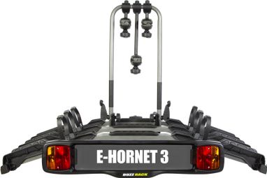 Buzz Rack E-Hornet 3 Towbar Bike Rack 7 Pins - 3 Bikes (E-bike Compatible) Black