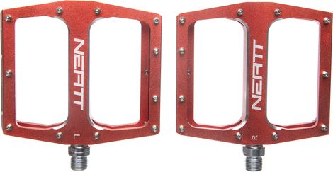 Pair of Flat Pedals Neatt Attack V2 XL 11 Pins Orange