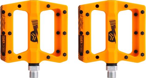 Pair of SB3 Shelter Orange Flat Pedals