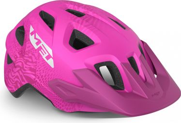 Casco Bambino Met Eldar Blu Opaco Rosa