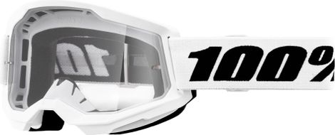 Maske aus 100 % Strata 2, weiß/klares Glas