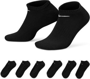 Unisex Nike Everyday Cushioned Socks (x6) Zwart