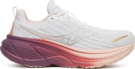 Chaussures Running Saucony Hurricane 25 Blanc/Rose Femme