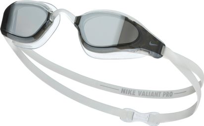 Nike Swim Valiant Pro Schwimmbrille, verspiegelt, silber