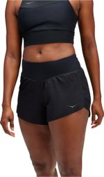 Pantalón Corto Hoka Glide Run 4inch Negro Mujer