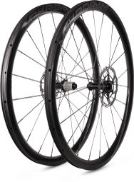 Paire de roues carbone route – MaKadamm legacy 35 disc héritage édition à pneus – 977 gr la paire – centerlock – axe 12x100 | 12x142