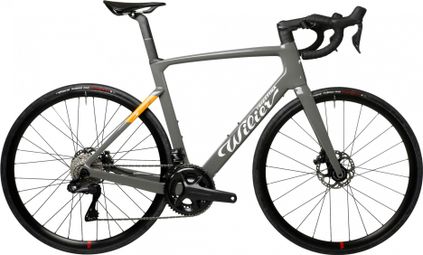 Bicicleta de Carretera Eléctrica Wilier Triestina Cento10 Hybrid Shimano Ultegra Di2 12S 250 Wh 700 mm Gris Brillante 2022