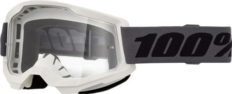Maske aus 100 % Strata 2, grau/klares Glas