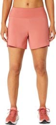 Pantaloncini Asics Road 5.5in Donna Rosa 2 in 1