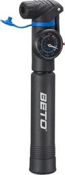 Mini pompe à vélo BETO CRH-030PG – Manomètre intégré – Double valve Presta/Schrader – 120 PSI