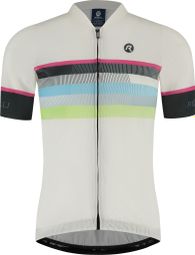 Maillot Manches Courtes Velo Rogelli Impress II Femme Bleu/Jaune
