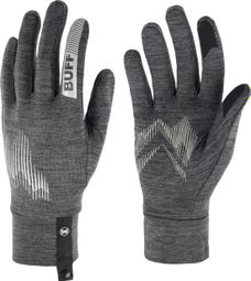 Buff Dryflx Long Gloves, Gray/Black