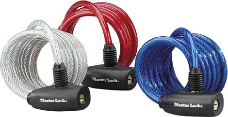Master Lock Câble antivol 3 pcs Acier 1 8 m x 8 mm 8127EURTRI