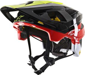 Casque Alpinestars Vector Tech Pilot Mips Noir / Jaune / Rouge