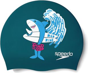 Speedo Junior Printed Silicone Badekappe Rosa
