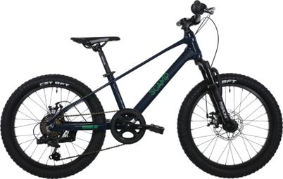 Scamp TallFox Shimano Tourney 7V 20'' Blauwe Semi-stijve MTB voor kinderen