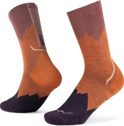 Buff Merino Lightweight Crew Socken Orange