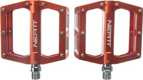 Coppia Pedali Flat Neatt Attack V2 8 Pin Arancio