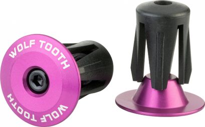 Wolf Tooth Alloy Bar End Plugs Purple