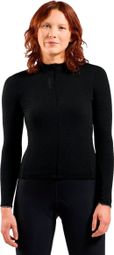 Odlo Women's Long Sleeve Jersey Full Zip Performance Wool Black