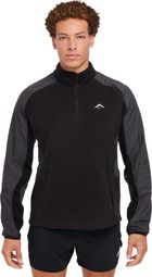 Uomo Nike Trail Polare Fleece Nero