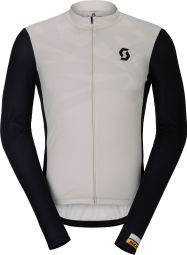 Scott RC Endurance herenfietsshirt met lange mouwen, wit/zwart
