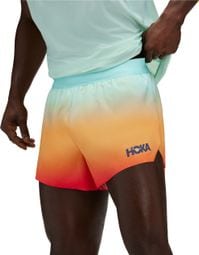 Hoka Race Day Split Shorts Blau Orange Herren