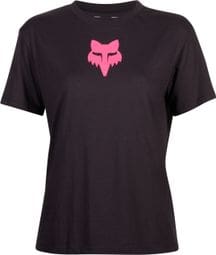 T-Shirt Manches Courtes Fox Head Femme Noir / Rose