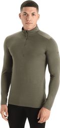 Baselayer 1/2 zip Icebreaker Merino 200 Oasis Vert Homme