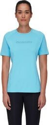 T-Shirt Femme Mammut Selun FL Logo Bleu