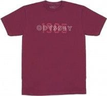 T-Shirt Manches Courtes Odyssey Overlap Bordeaux