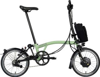 Vélo Pliant Électrique Brompton Electric C Line Explore Mid Brompton 6V 300 Wh 16'' Vert Matcha