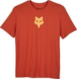 Camiseta naranja de manga corta Fox Head para mujer