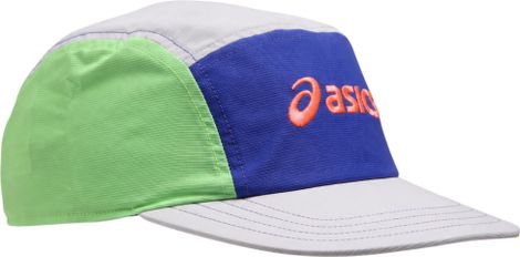 Cappellino Asics 5 Panel Paris Bianco/Blu/Verde