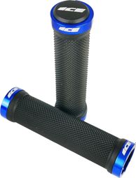 Paire de Grips Ice Diamond Lock-on Noir/Bleu