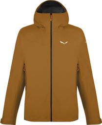 Wasserdichte Salewa Puez Gore-Tex Paclite Jacke Braun