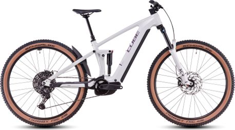 Cube Stereo Hybrid One44 Pro 800 Electric Full Suspension MTB Shimano Cues 11S 800 Wh 29'' Cotton White Grey 2025