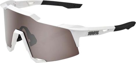 Lunettes 100% Speedcraft Matte Blanc - Verre Silver Mirror