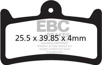 Ebc - Plaquettes de Frein Hope Evo V4 Downhill Organique (Dh)