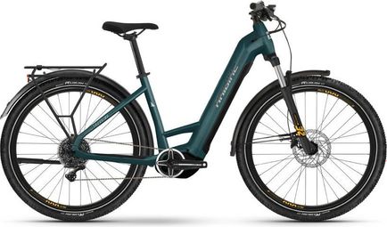 Haibike Trekking 4 Low Electric Hybrid Bike Microshift 10S 27.5'' 720Wh Blue 2024