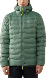 Chaqueta acolchada Haglöfs Roc Flash Down Hood verde para hombre