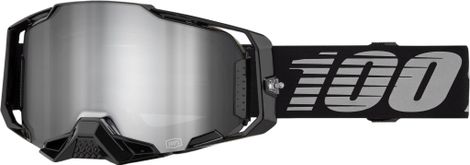 Masque 100% Armega Black/Verre Mirror Silver