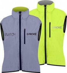 SWITCH JACKET M Veste sans manche réversible fluo/réfléchissant - Homme M - Proviz