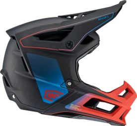 100% Casco Integral Avión2 Azul/Rojo/Negro