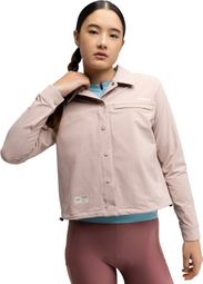 Surchemise été cyclisme gravel femme Emberly Brown Marron