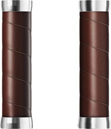 Paire de Grips Brooks Slender Leather Aged 130 / 130mm Marron Aged