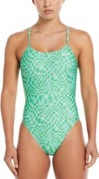 Nike Swim Hydrastrong Multi Print Dames 1-Delig Zwempak Groen