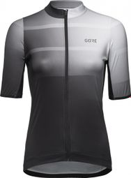 Maglia manica corta donna Gore Wear Ardent bianca nera